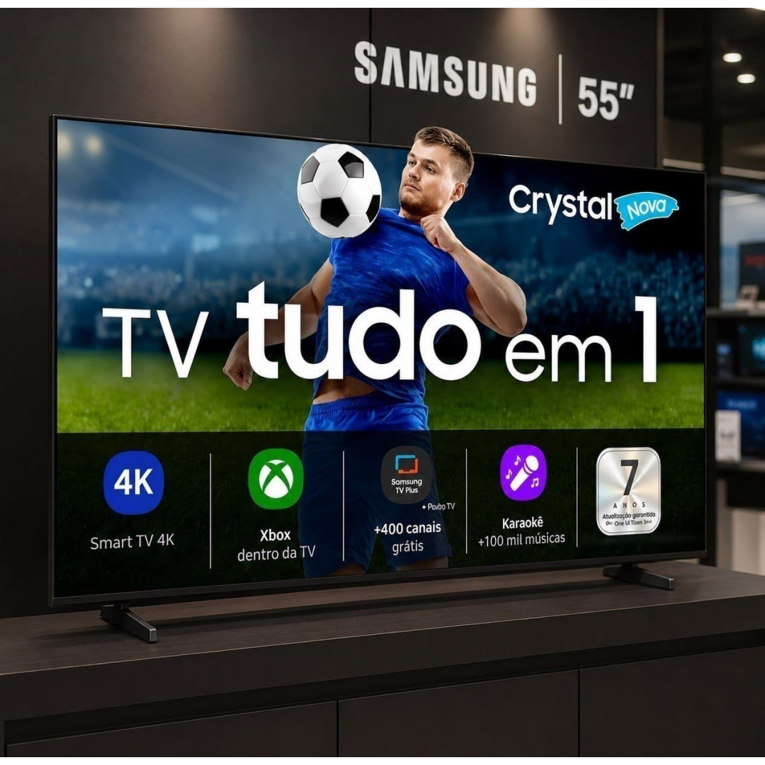 Samsung Smart TV 55" Crystal UHD 4K U8100F 2025