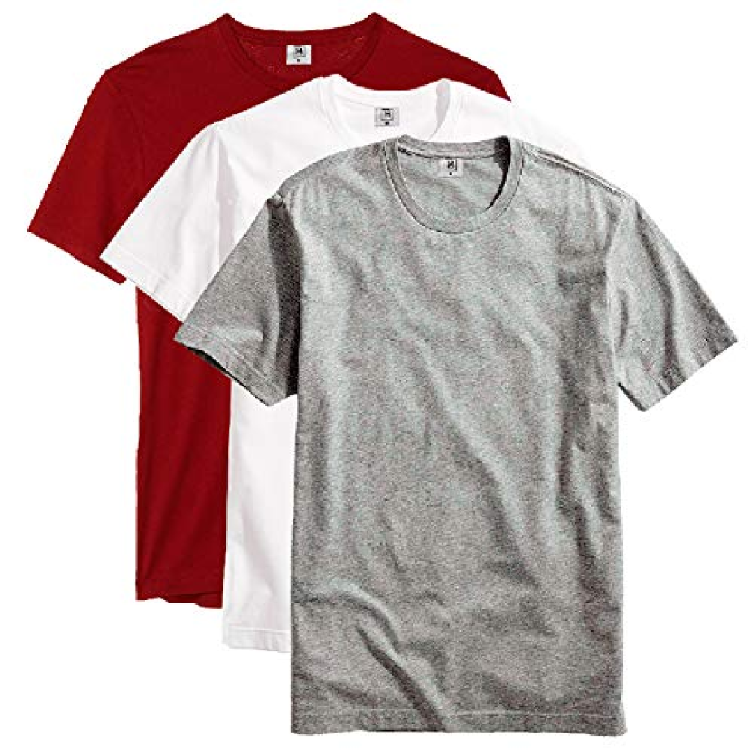 Kit com 3 Camisetas Masculina Básica Algodão Premium