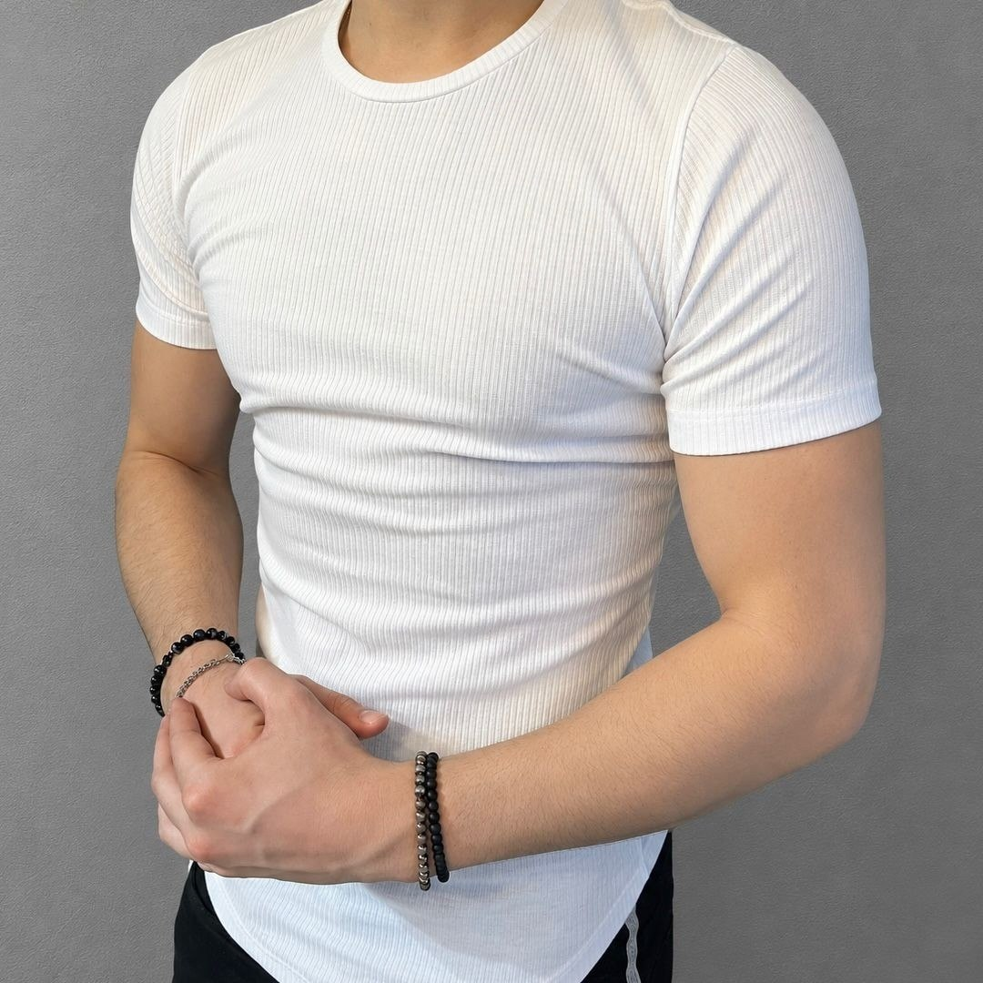 Kit com 4 Camisetas Americana Textura Canelada