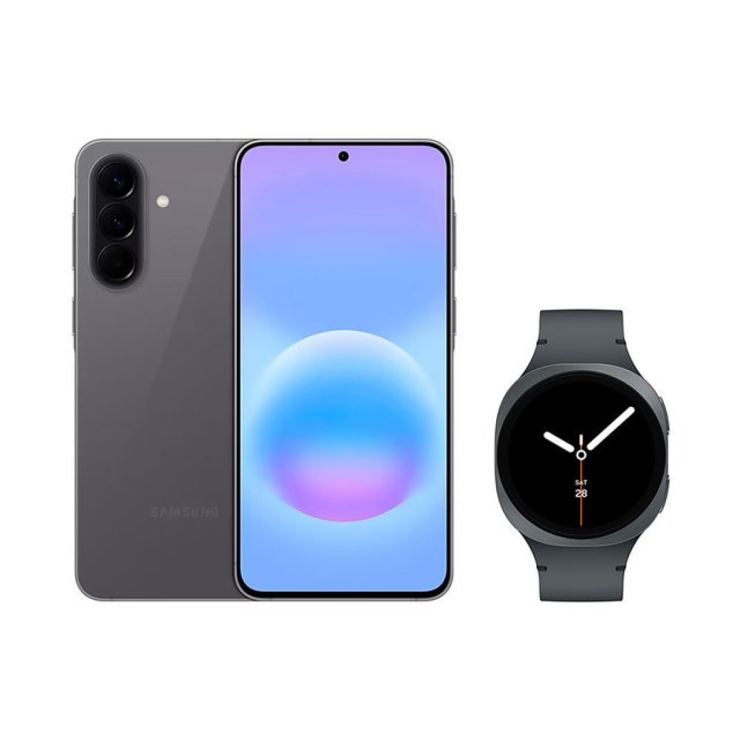 Galaxy A57 5G (128GB) Cinza + Galaxy Watch8 BT 40mm Grafite