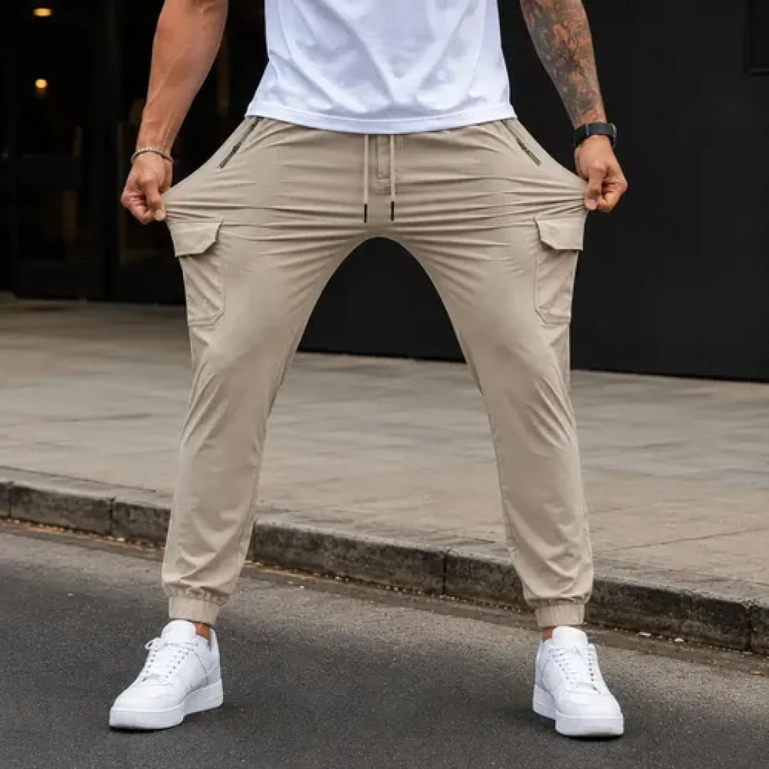 Calça Jogger Cargo Sarja Streetwear