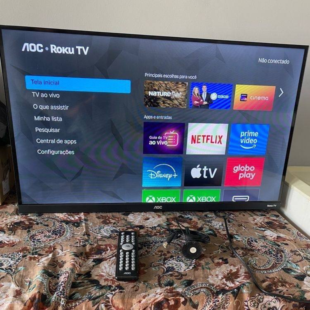 Smart Tv Aoc Dled 32 Wi-fi Roku Tv Quad Core 32s5155/78g