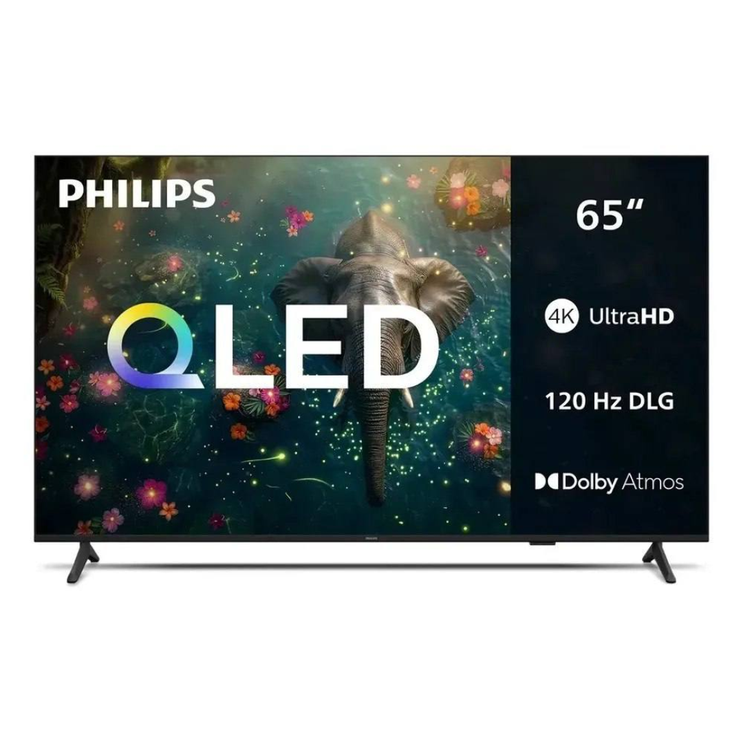 Smart TV Philips 65 polegadas QLED 4K UHD Wi-Fi Bluetooth 120 Hz DLG HDR10+ 65PQG7811/78