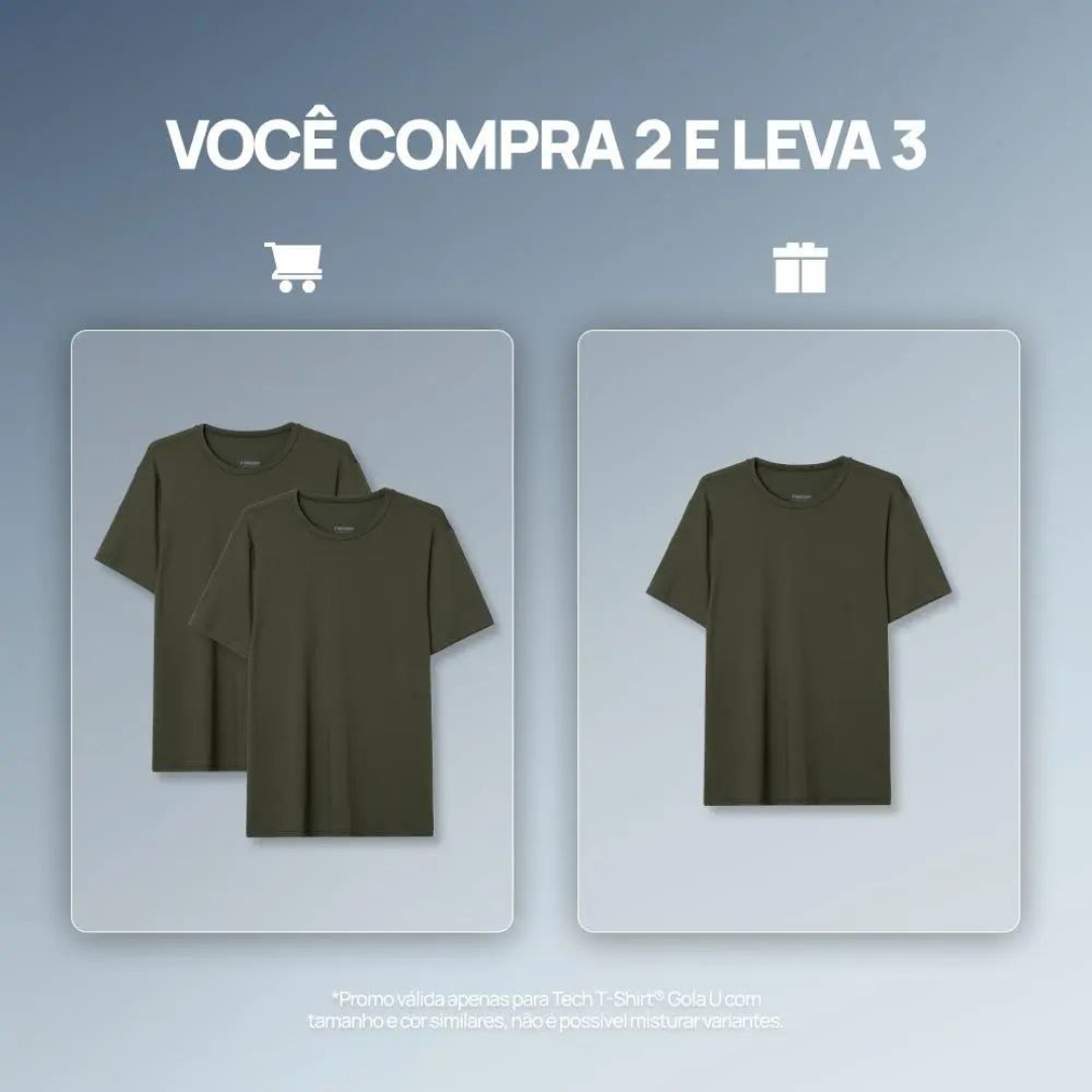 Compre 2 Camisetas Techs T-shirts Masculina Insider E Leve 3