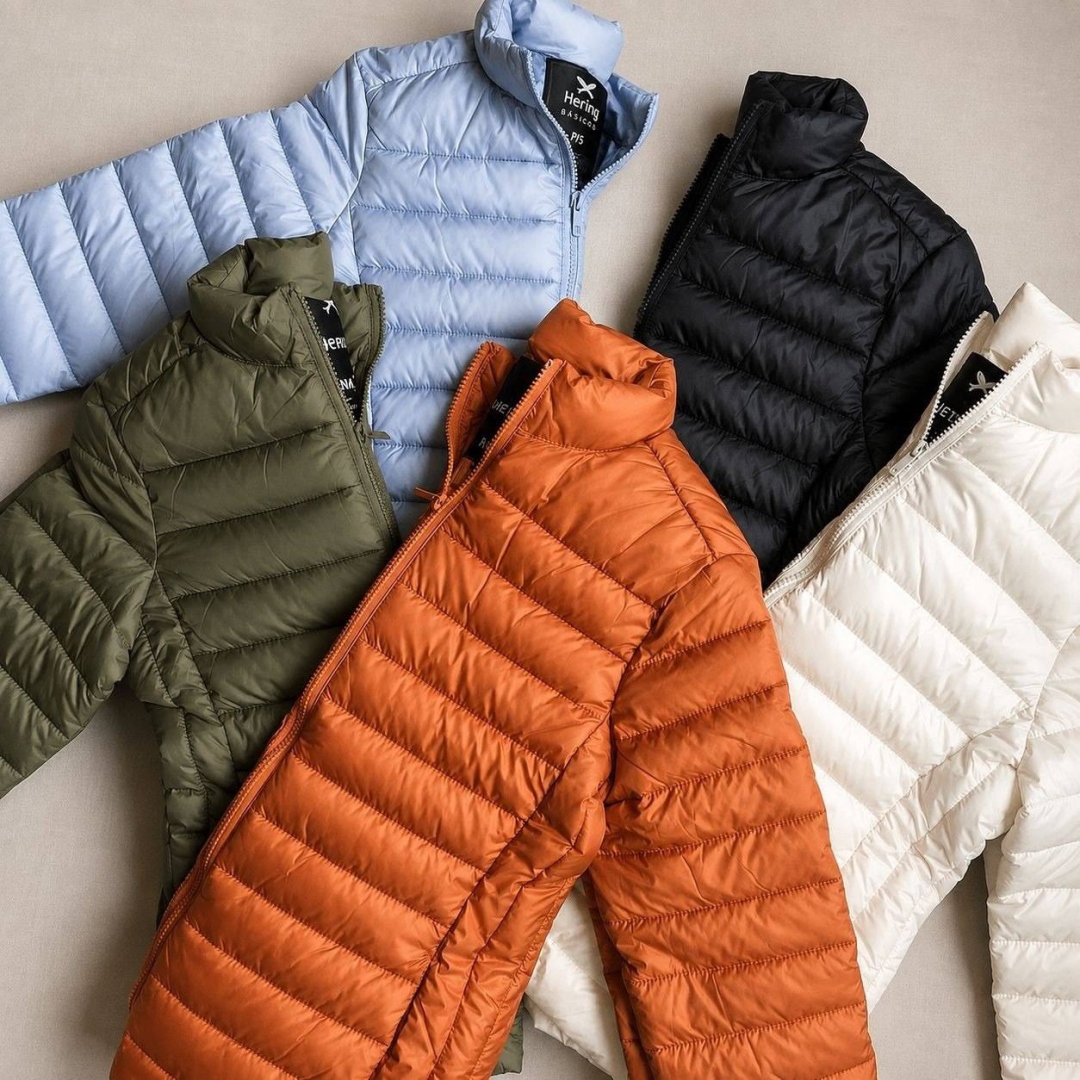 Jaqueta Masculina Puffer Matelassê + Saquinho Hering Preto G
