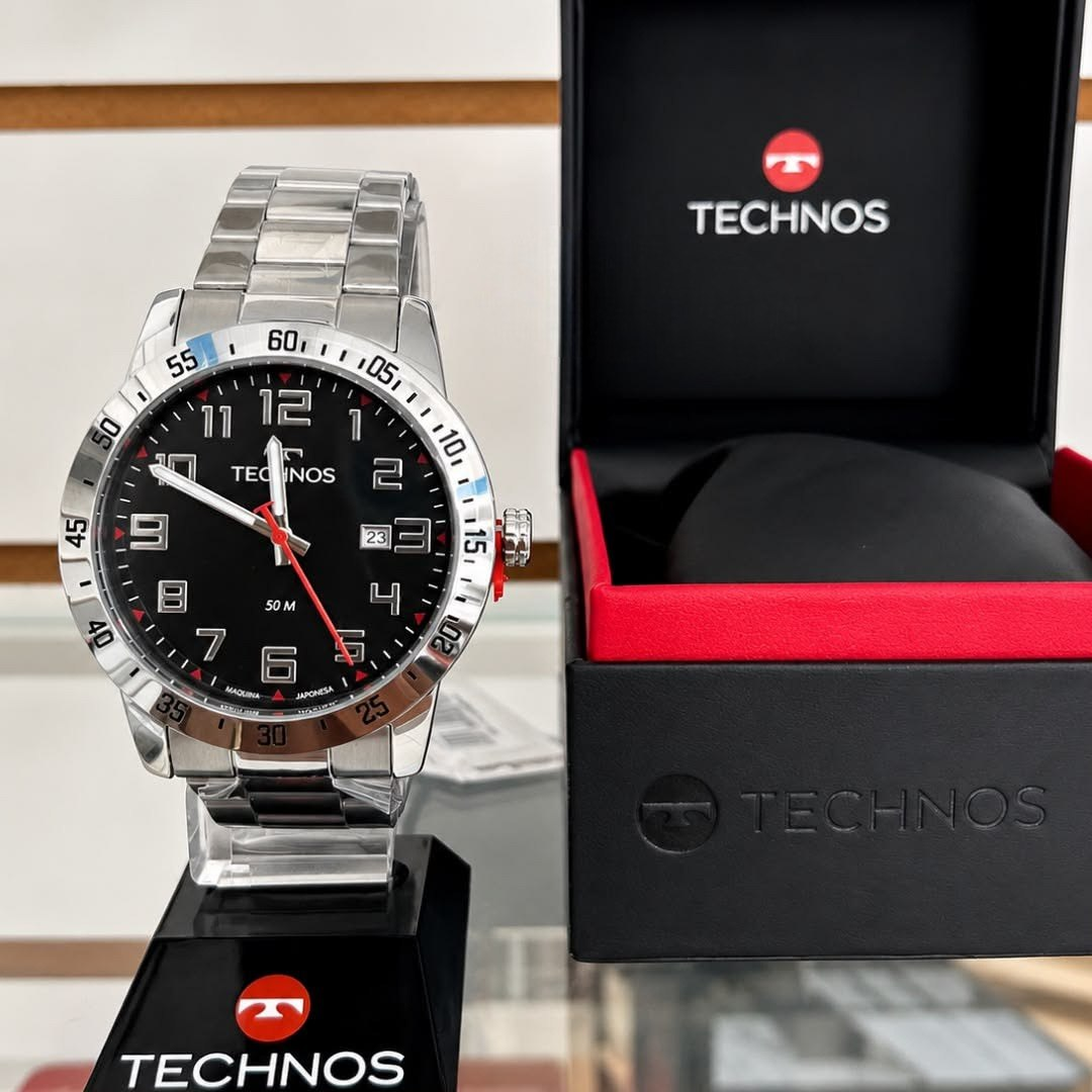 Relógio Technos Militar Prata