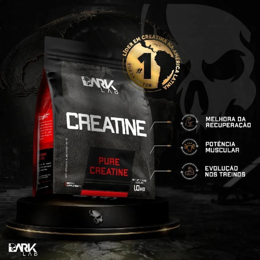 Creatina Monohidratada 1kg 100% Pura Dark Lab