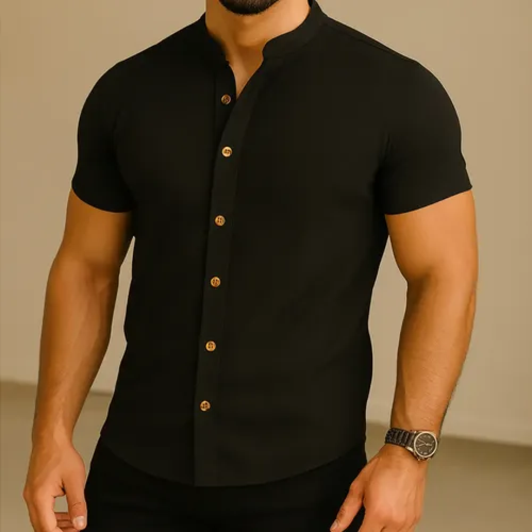 Camisa Gola Padre Manga Curta (4 cores)