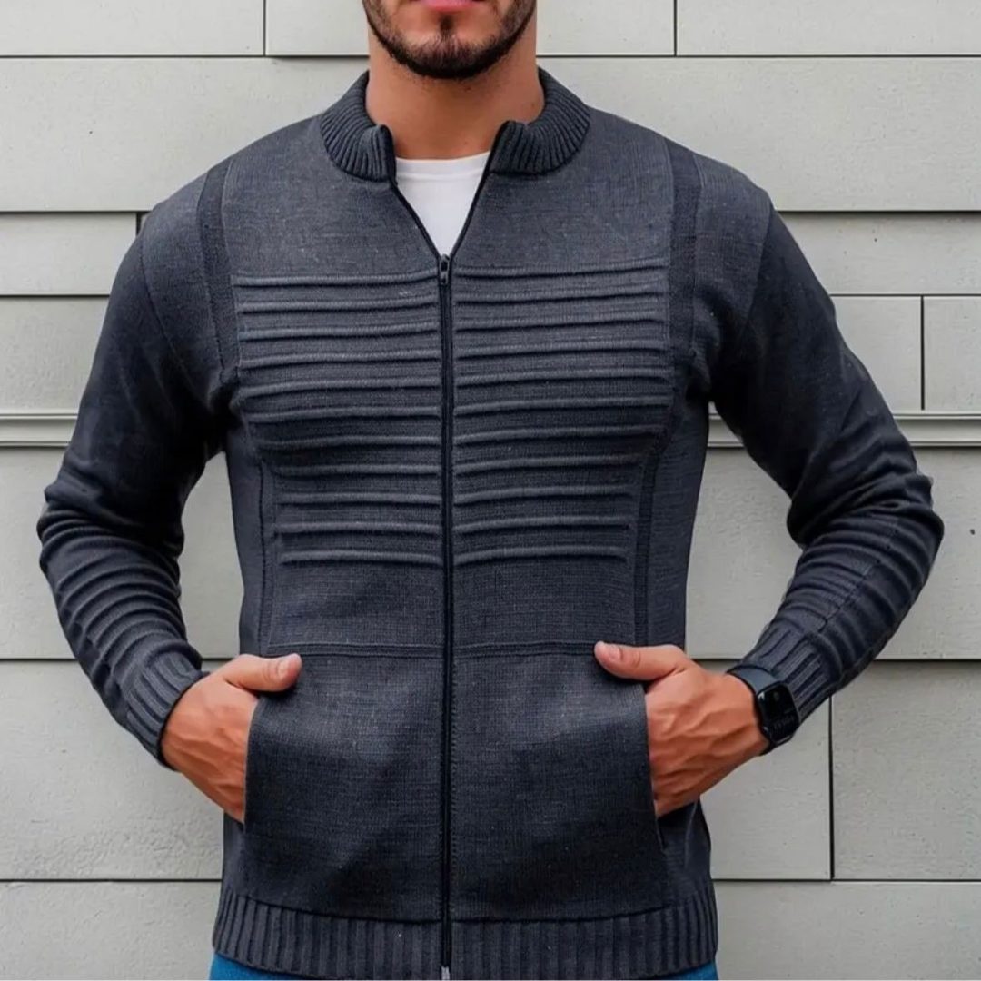 Jaqueta Bomber Gola Alta Trico Ziper (10 cores)