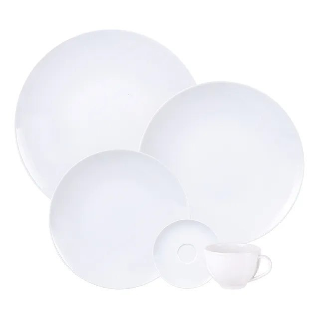 Aparelho De Jantar Flávia Em Porcelana 20 Peças Tramontina