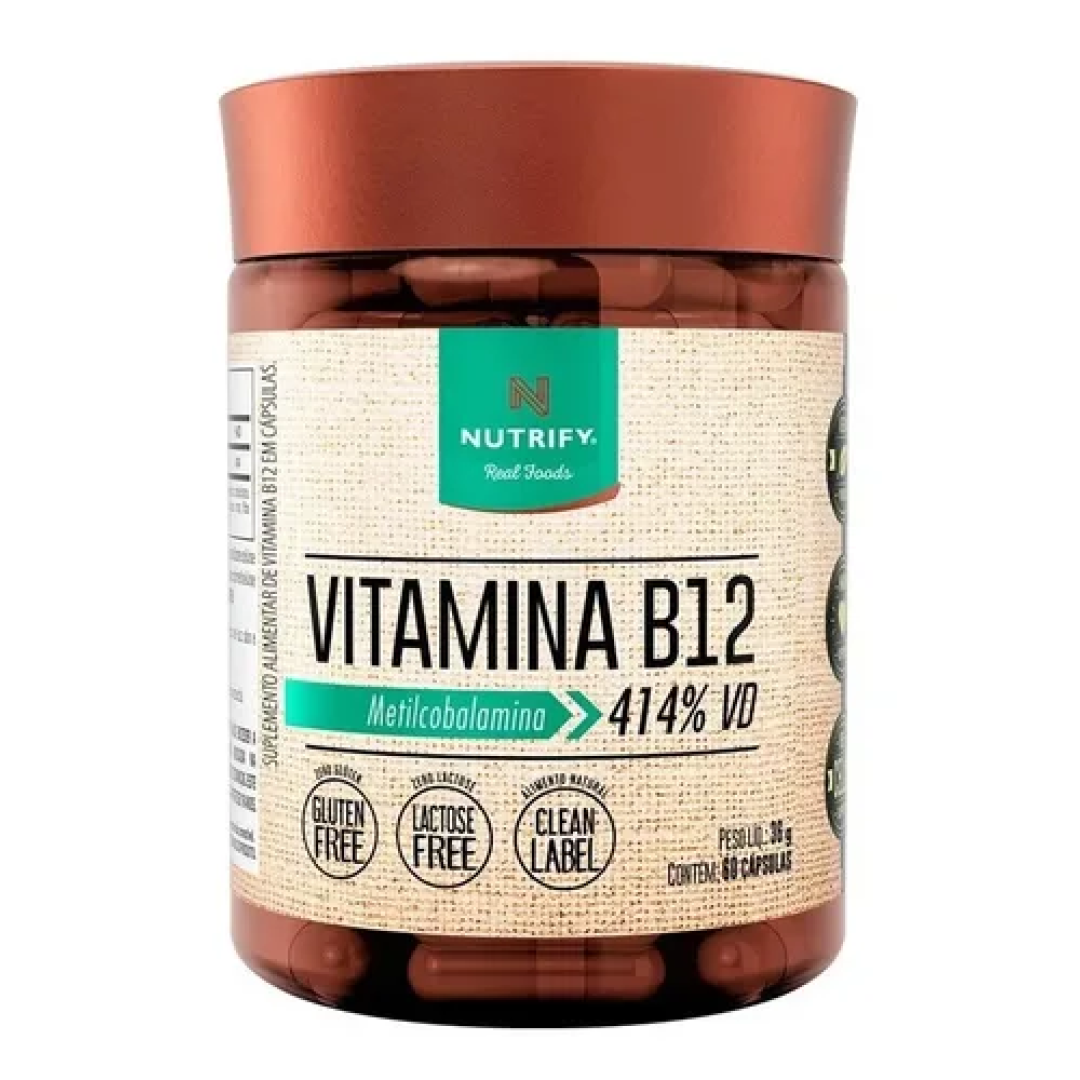 Vitamina B12 Metilcobalamina 414% 60caps Nutrify