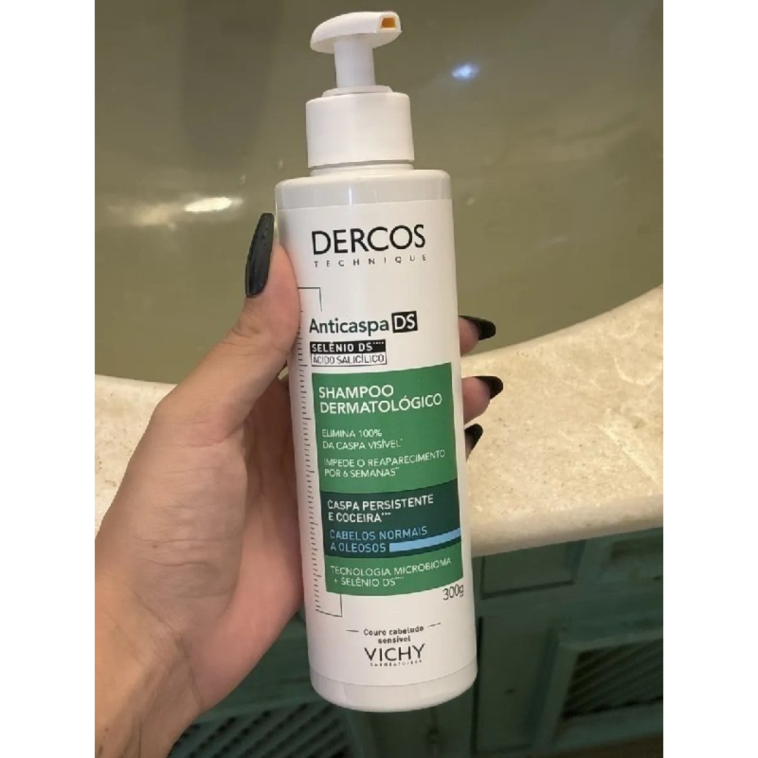 Vichy Dercos DS Shampoo Anticaspa para Cabelos Secos, com Selênio DS, 300g