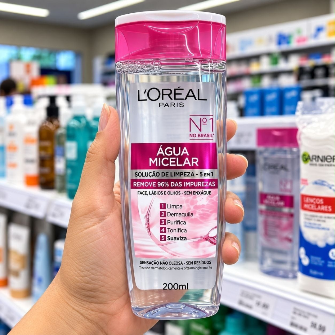 L'Oréal Paris Água Micelar Solução de Limpeza 5 em 1 200ml