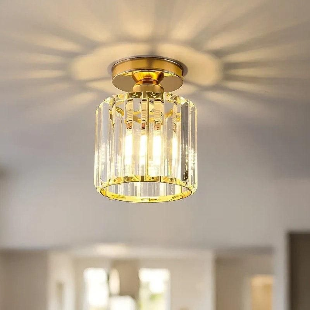 Luminária Plafon Sobrepor Led Moderna Cristal Acrílico E27 sd