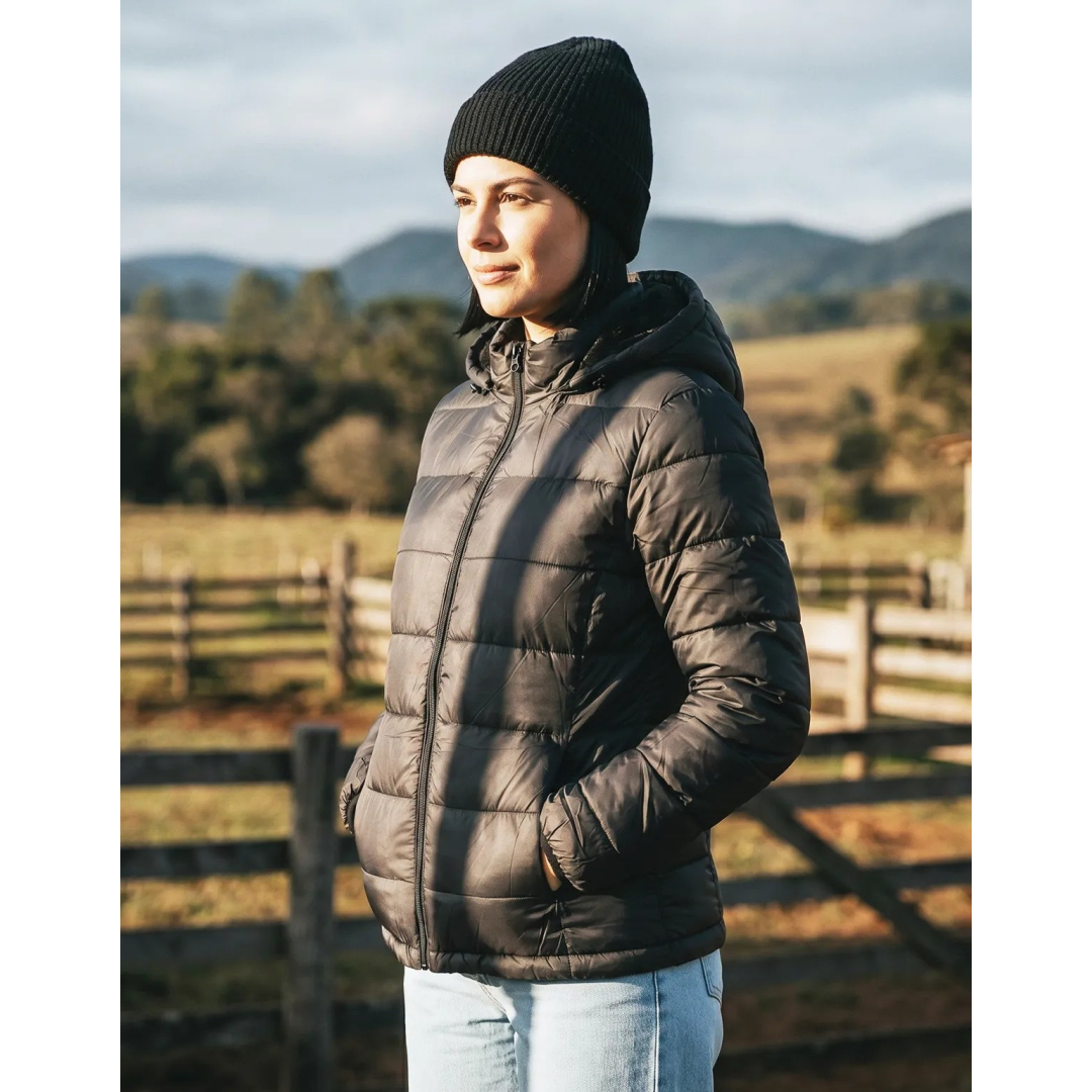 Jaqueta Bobojaco Feminina Casaco Puffer Forrada Pelinho