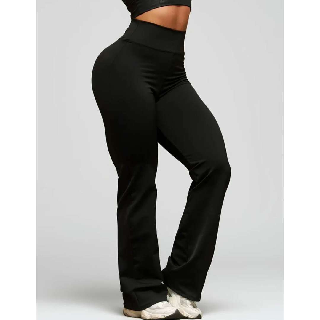 Calça Legging Flare Bailarina Cintura Alta Treino Academia