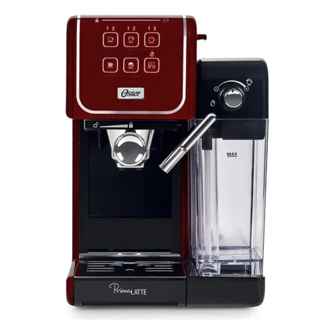 Oster PrimaLatte Touch Red Cafeteira Espresso 1050W 220V