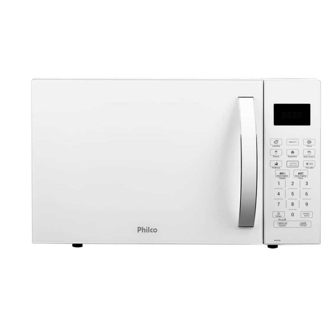 Micro-Ondas Philco 20L Branco Limpa Fácil Pmo23b 220V