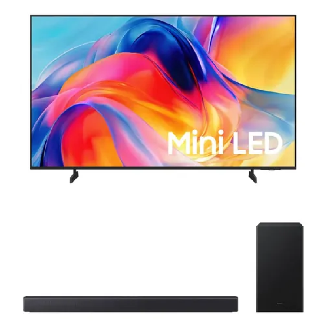 Samsung Smart Tv 50 Mini Led 4k M75h + Soundbar Hw-b450f