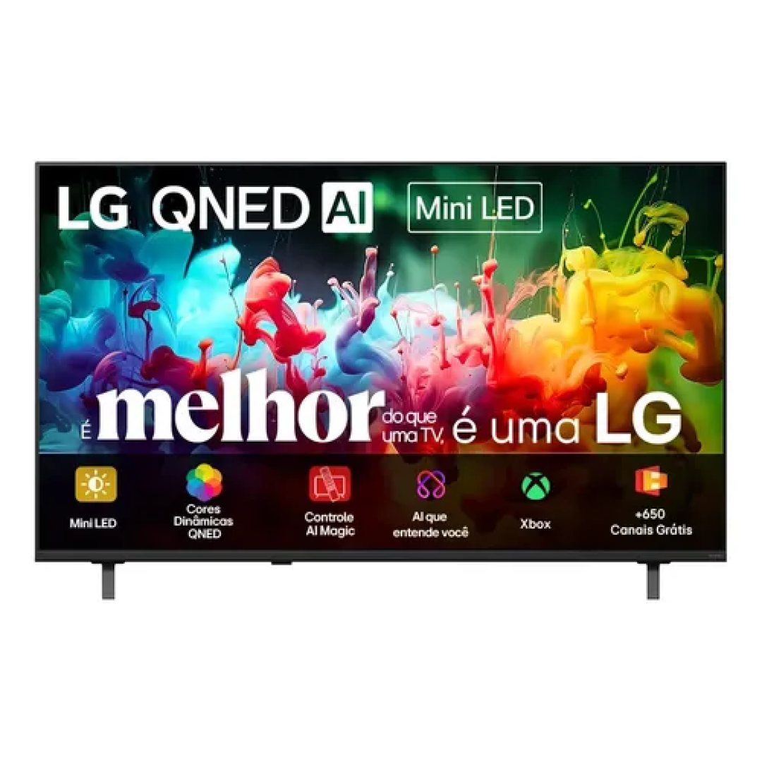 Smart TV 4K 50" LG QNED Mini LED AI QNED70 2026 Processador α7 Ger9 HDR10 Xbox Bluetooth Wi-Fi AI Search Google Gemini Integrados webOS 26 - 50QNED70B...