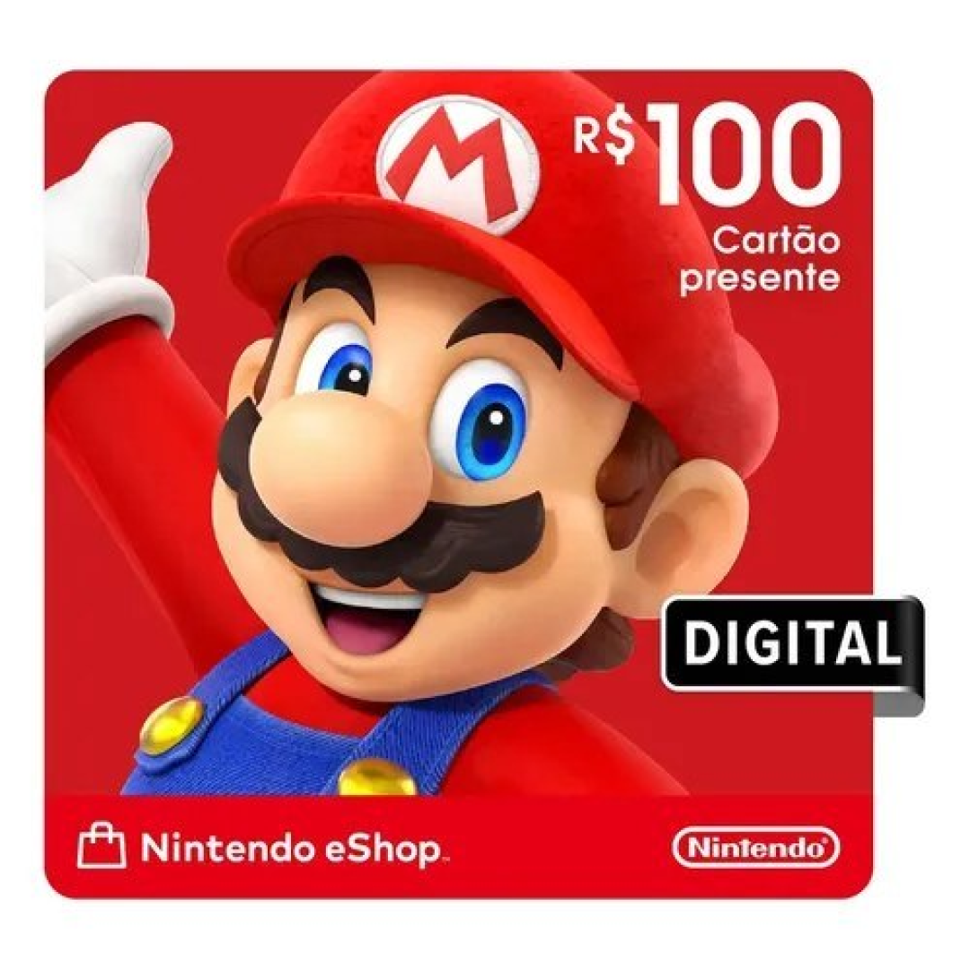 Nintendo Gift Card eShop R$ 100 (Digital)