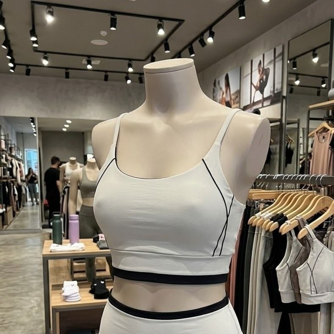 Top Alcinha Academia Feminino Fitness Alta Sustentação Cinza Liso P