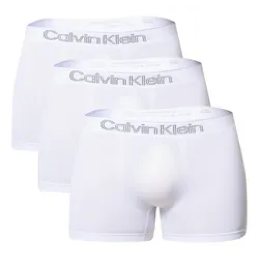 Kit com 3 Cuecas Calvin Klein Low Rise Trunk Sem Costura