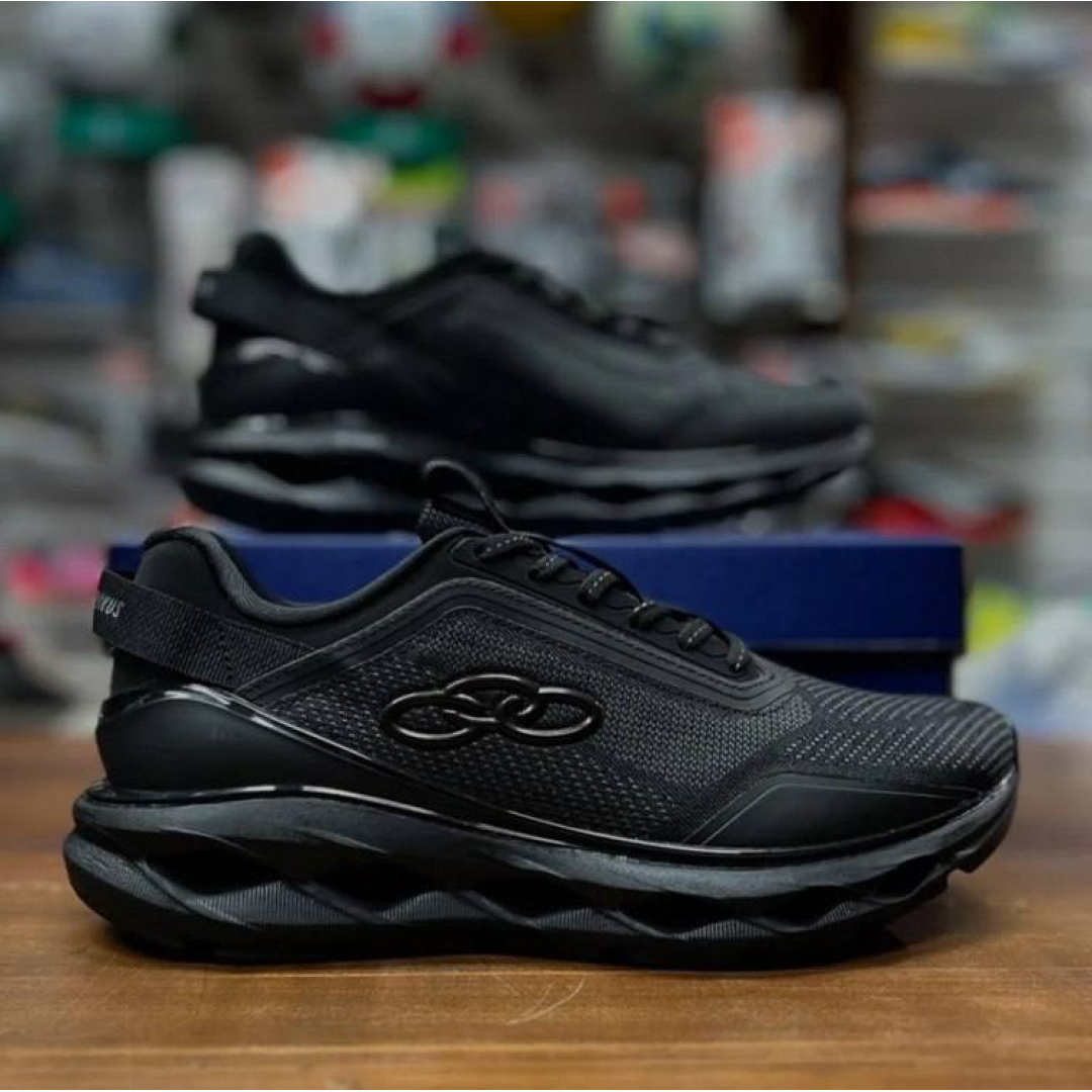 Tênis Olympikus Masculino Gama Preto/preto Lisa 40 Br