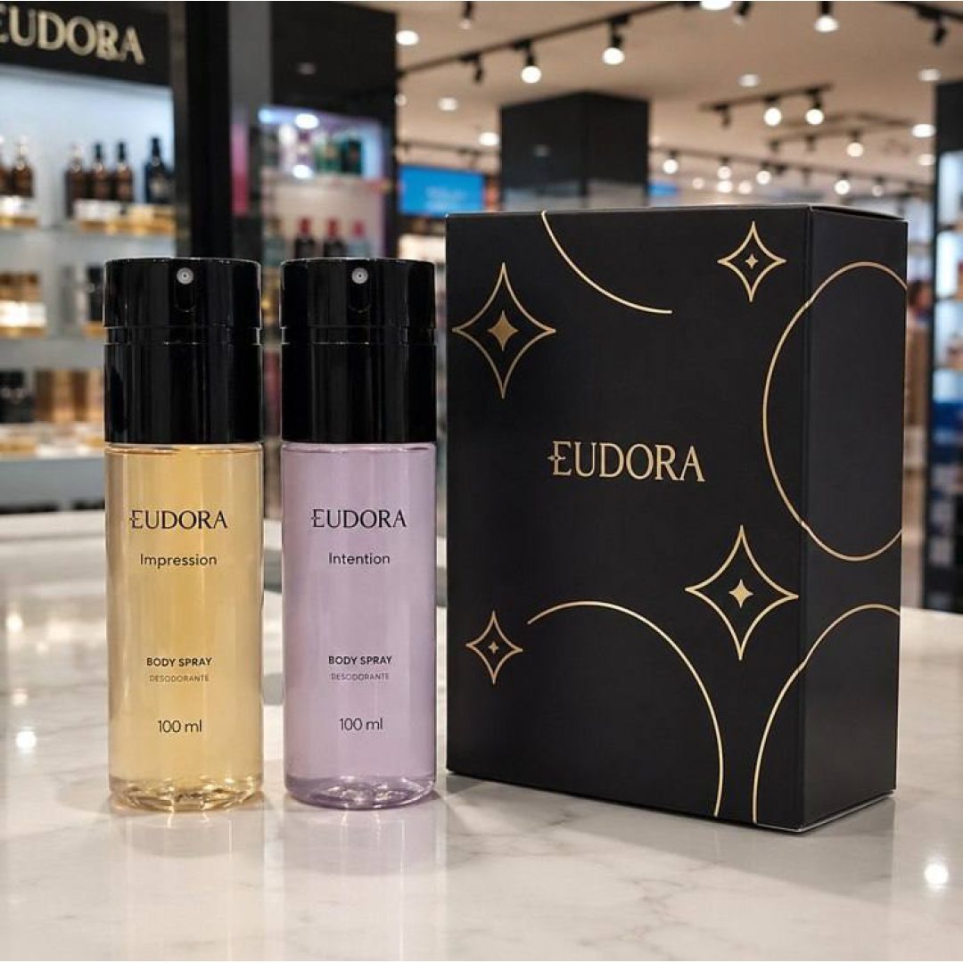 Eudora Kit Presente Duo Body Spray Masculino (2 Itens)
