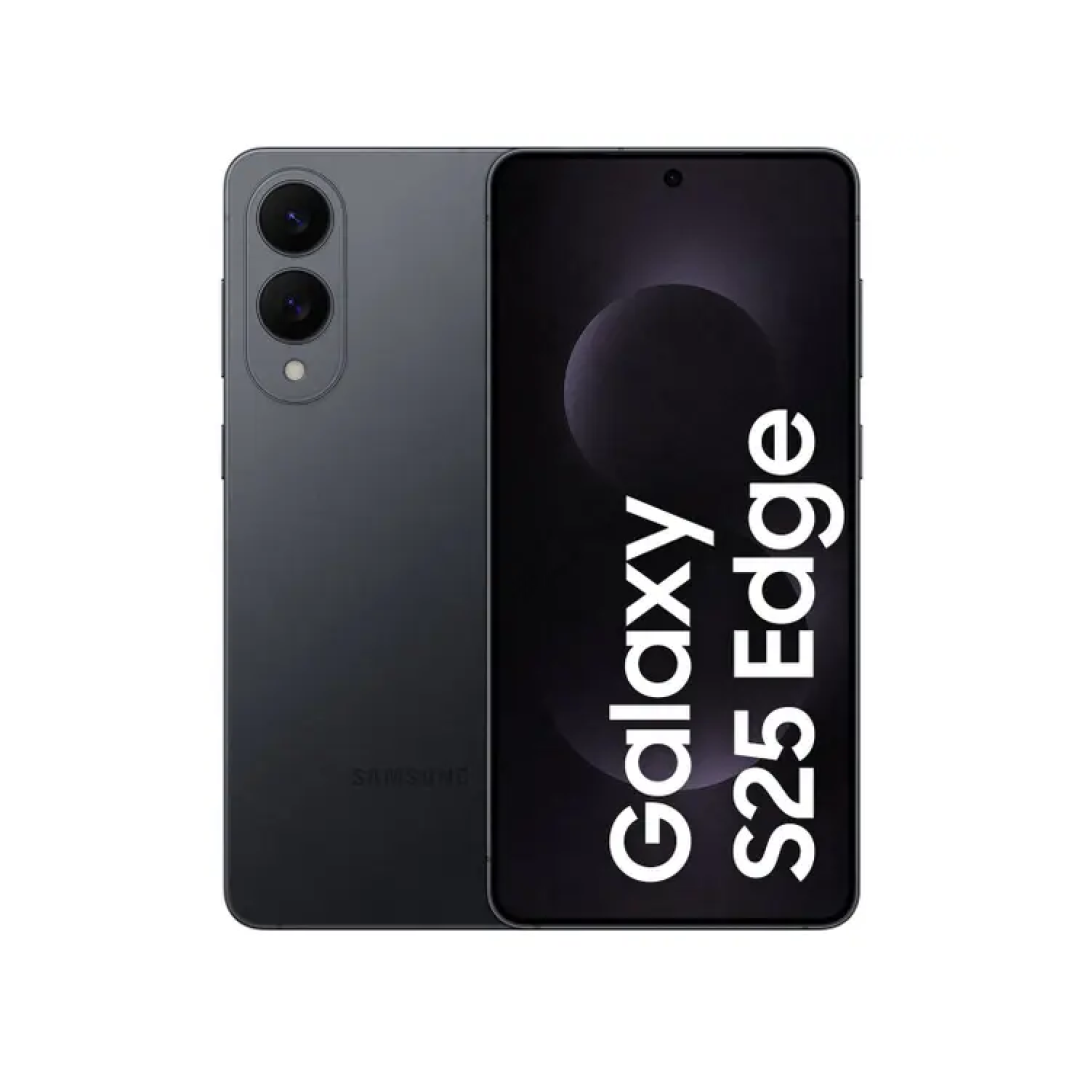 Celular Samsung Galaxy S25 Edge 512GB Titânio Jetblack 5G 12GB RAM 6,7" Câm. Dupla + Selfie 12MP