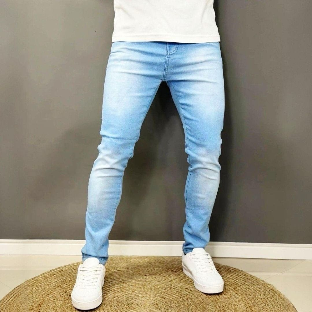 Kit com 2 Calças Jeans Elastano Lycra (6 cores)