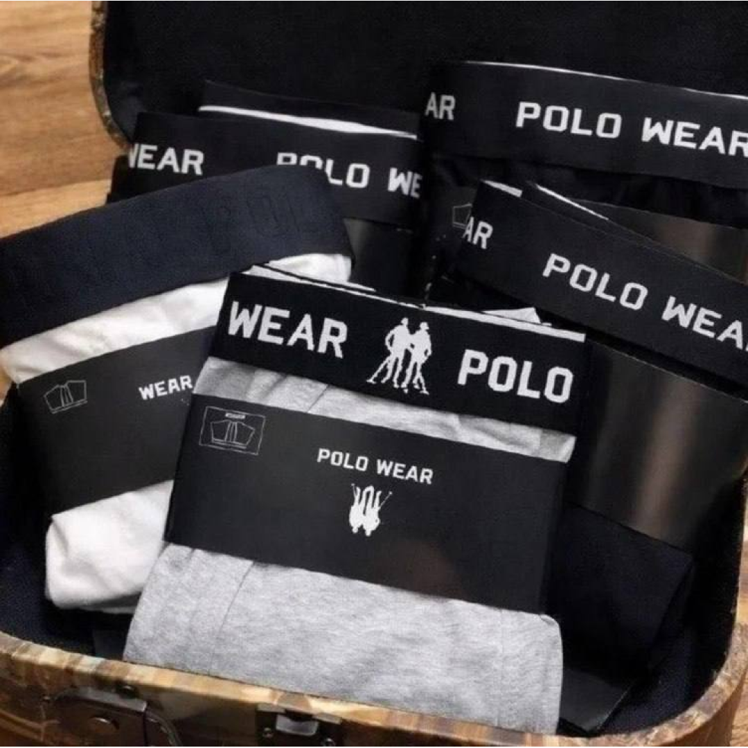 Kit 6 Cuecas Boxer Sem Costura Polo Wear Microfibra