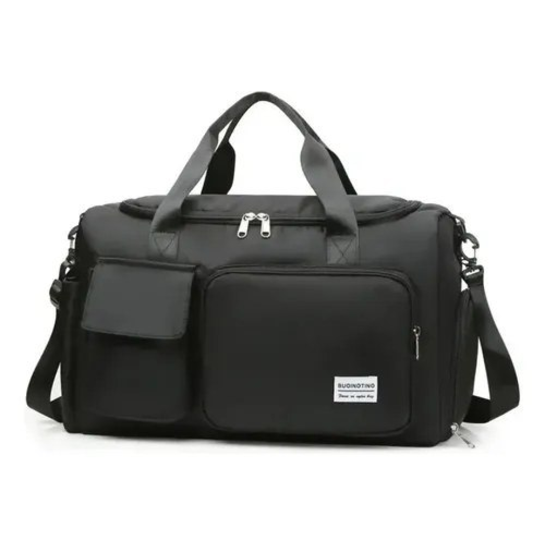 Bolsa Mala Viagem Academia Feminina Masculina Porta Tenis Preto Mala De Bordo Mala De Mão Com Divisórias