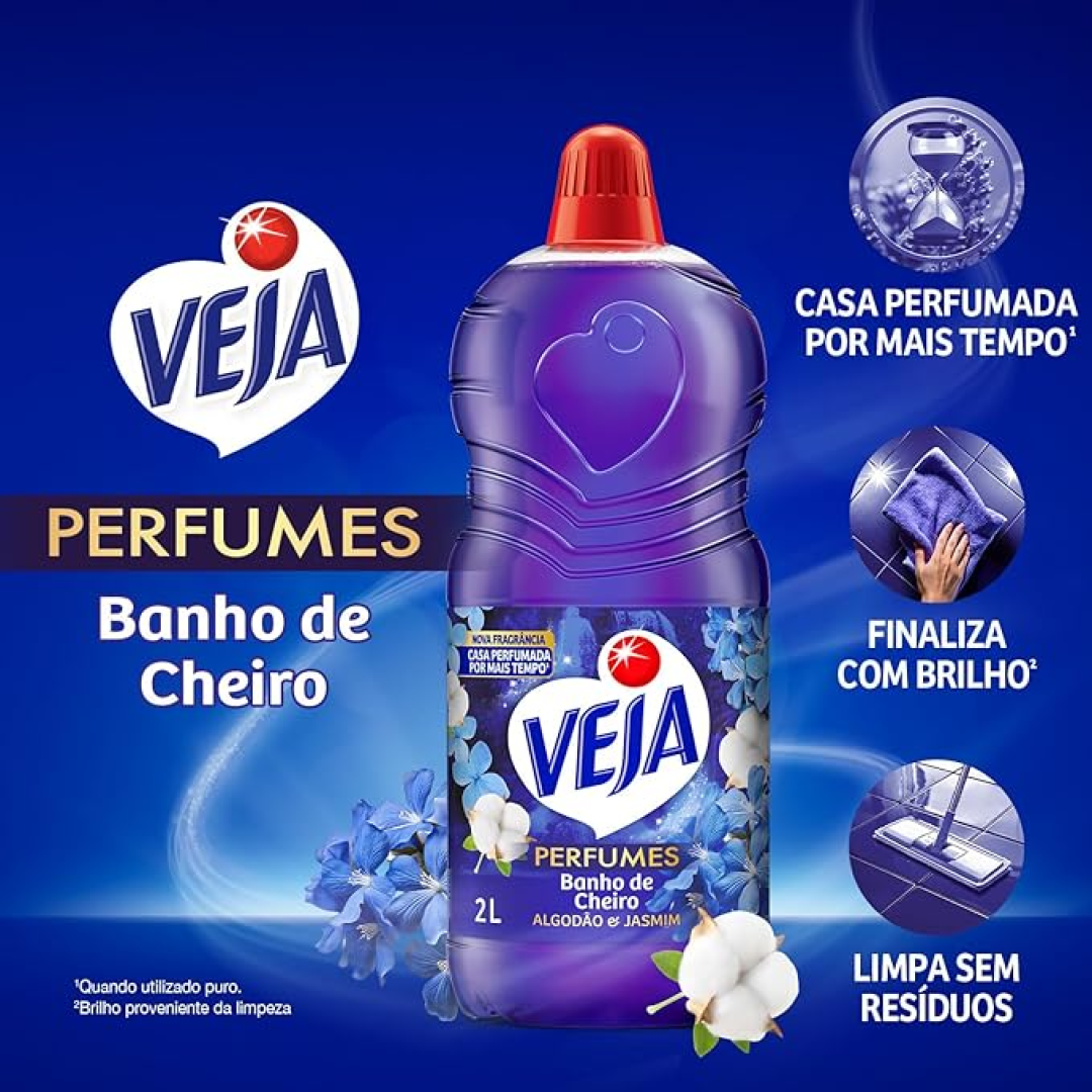 Limpador Perfumado Veja Banho de Cheiro 2L
