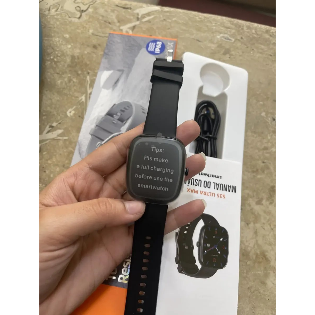 Relógio inteligente smartwatch ultra Bazik Prime S35 Ultra Max masculino e feminino cor preto para android ios 123 modos esporte ip67 47mm