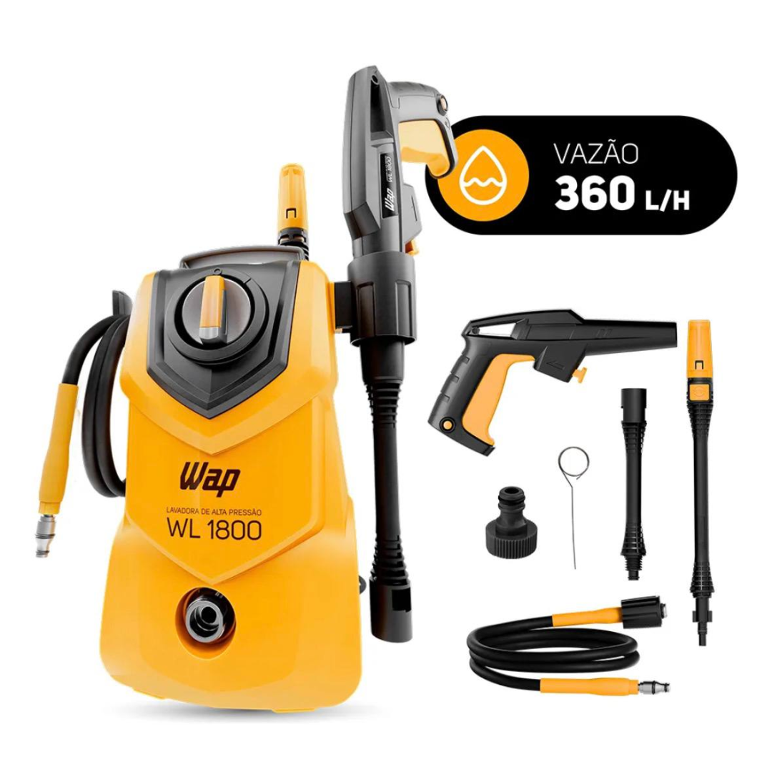 Lavadora de Alta Pressão Compacta 1400w 1500psi 360l/h 60 Hz Wap Wl 1800
