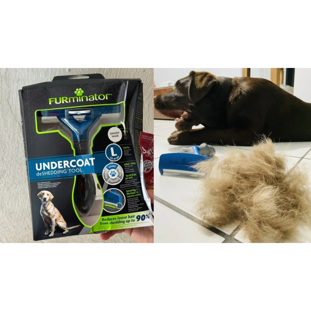 Rasqueadeira Furminator Para Cães Grandes + Brinde