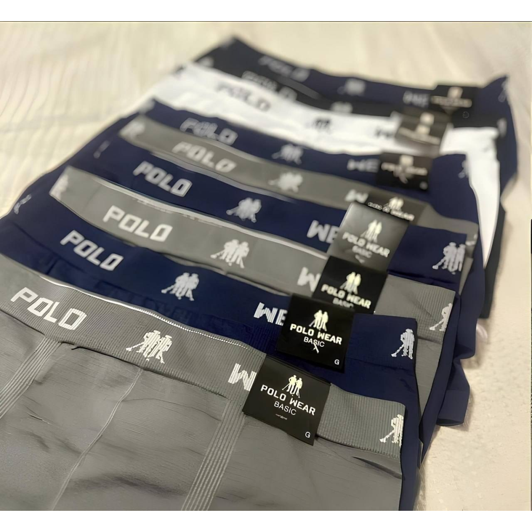 Kit com 10 Cuecas Boxer Polo Wear
