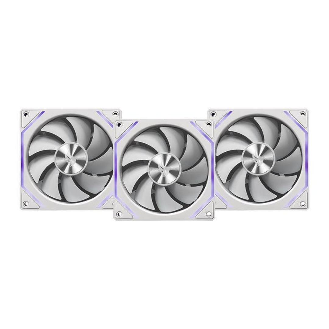 Kit Ventoinha Pichau Ventus Nx, Argb, 3x120mm, Branco, Pch-Vtnx3-Wh01