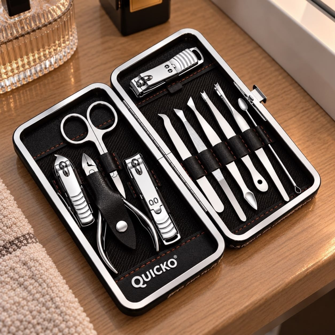 Kit com 12 peças Cortador De Unha Portátil
