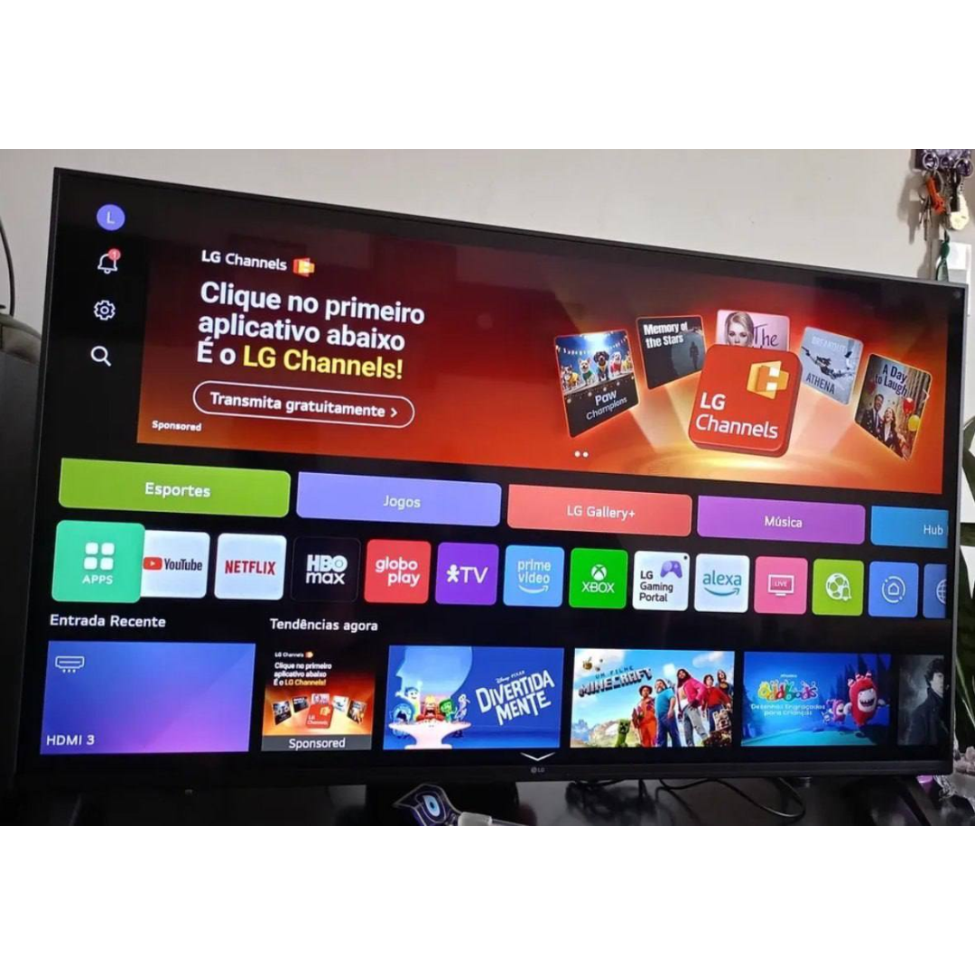 Smart Tv Profissional 4k 43  LG Uhd 43au801 Processador 7 Ai Ger8 Super Upscaling Google Cast Alexa Integrado Controle Ai Smart Magic Webos 25