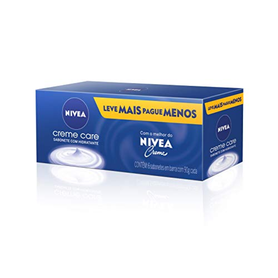 Pack com 6 Unidades Sabonete Nivea Creme Care 90g