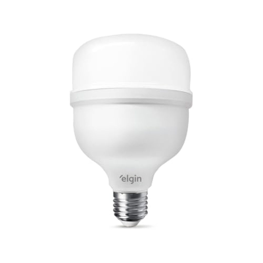 Lâmpada Bulbo LED T 40W 6500K Elgin Bivolt Luz Branca Fria