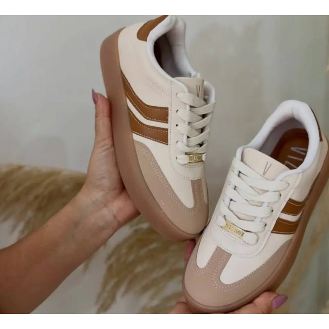 Tenis Feminino Casual Vizzano Samba Flataform Conforto Leve