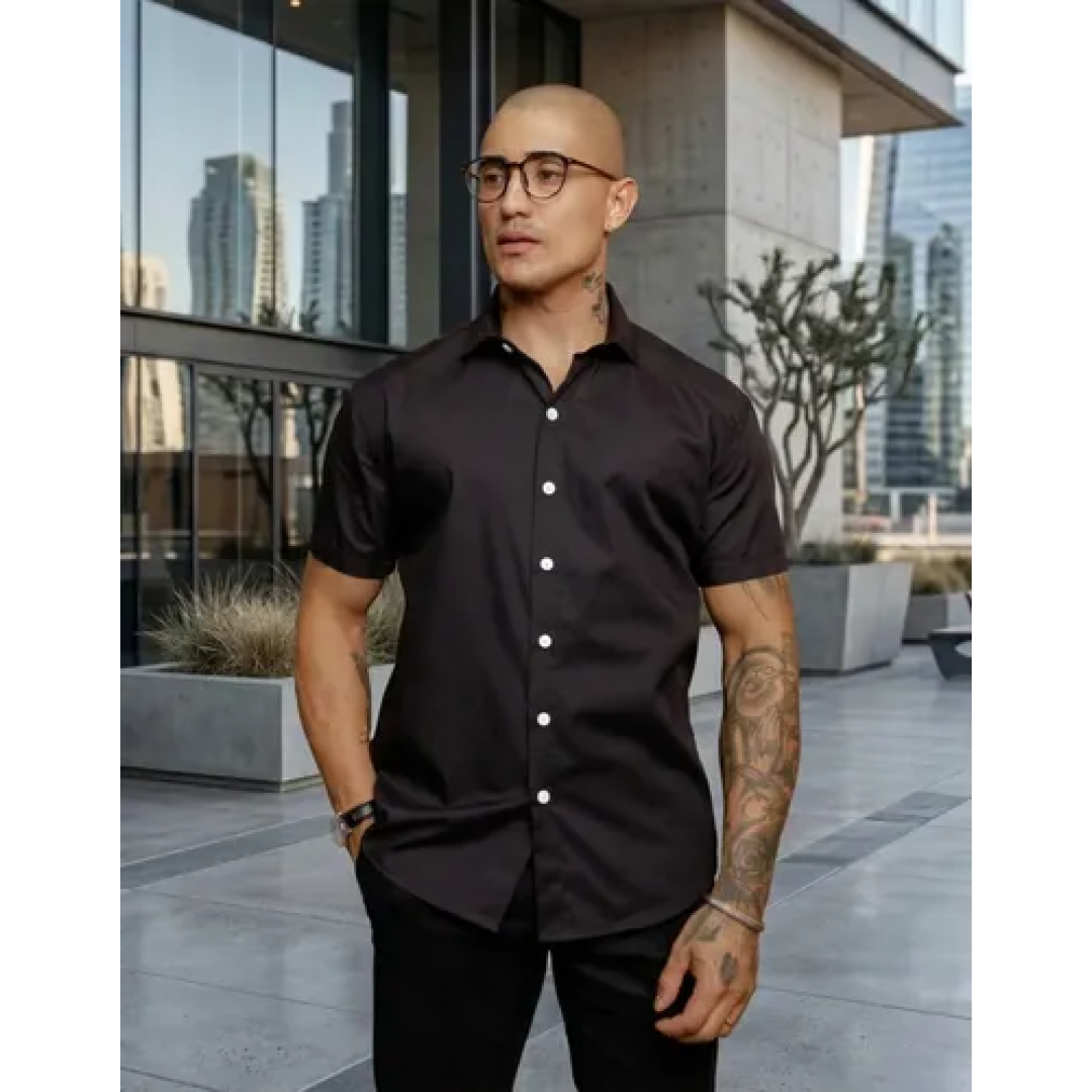 Camisa Social Gola Italiana