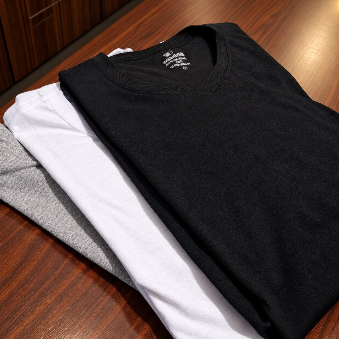 Kit com 3 Camisetas Algodão Sandrini