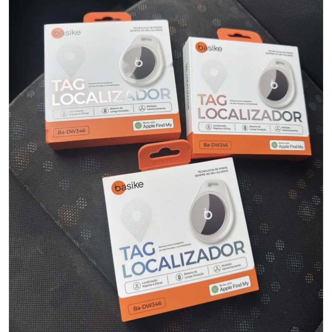Rastreador Smart Tag para iPhone com Bluetooth e Rede Find My (Buscar)