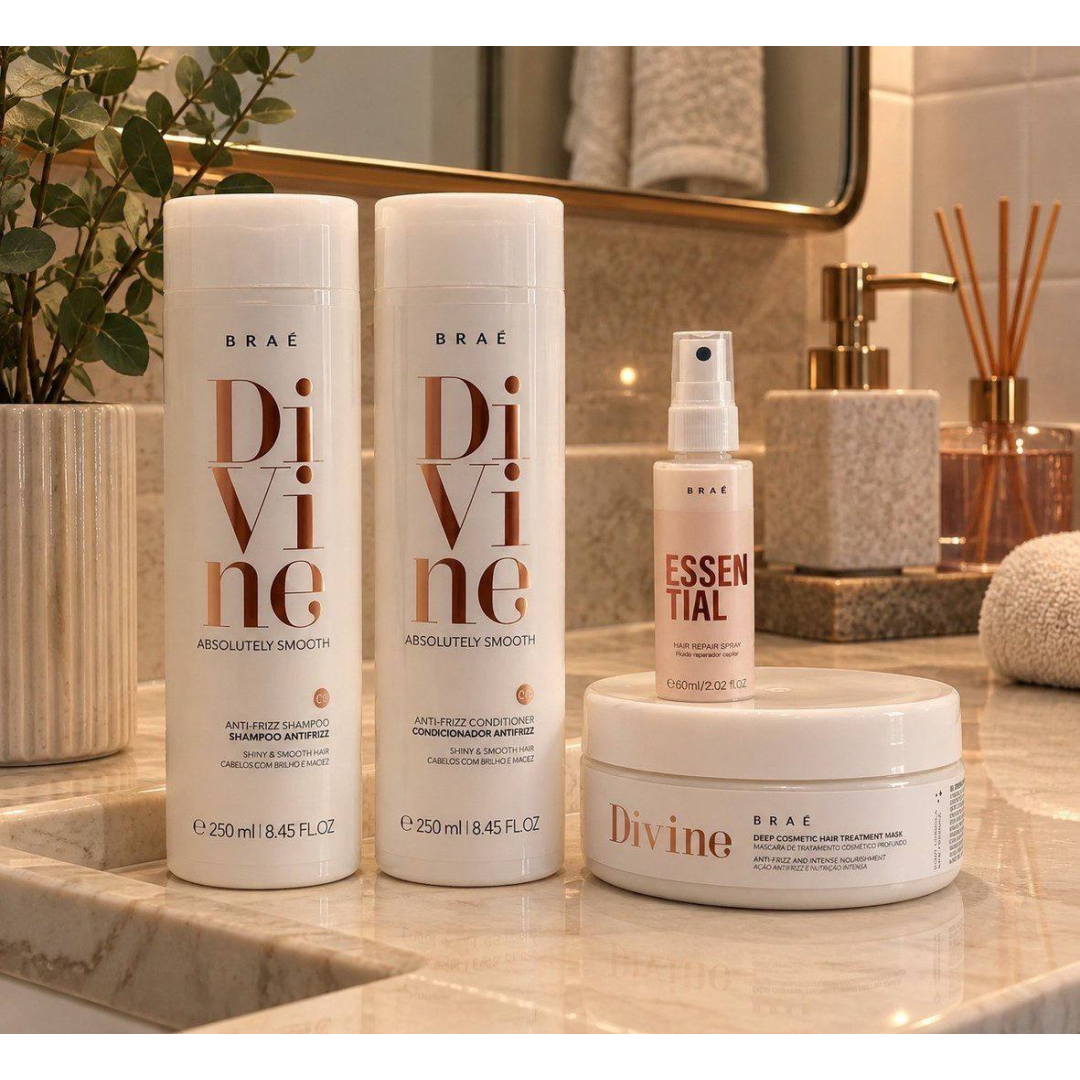 Divine Shampoo + Condicionador + Másc + Mini Essential 200 g- Braé