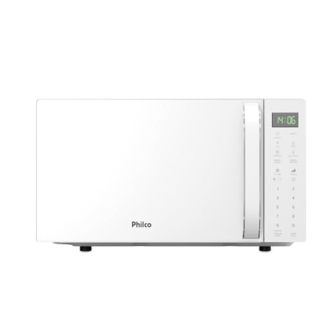 Micro-ondas Philco 20L Branco Pintura Limpa Fácil Pmo24b