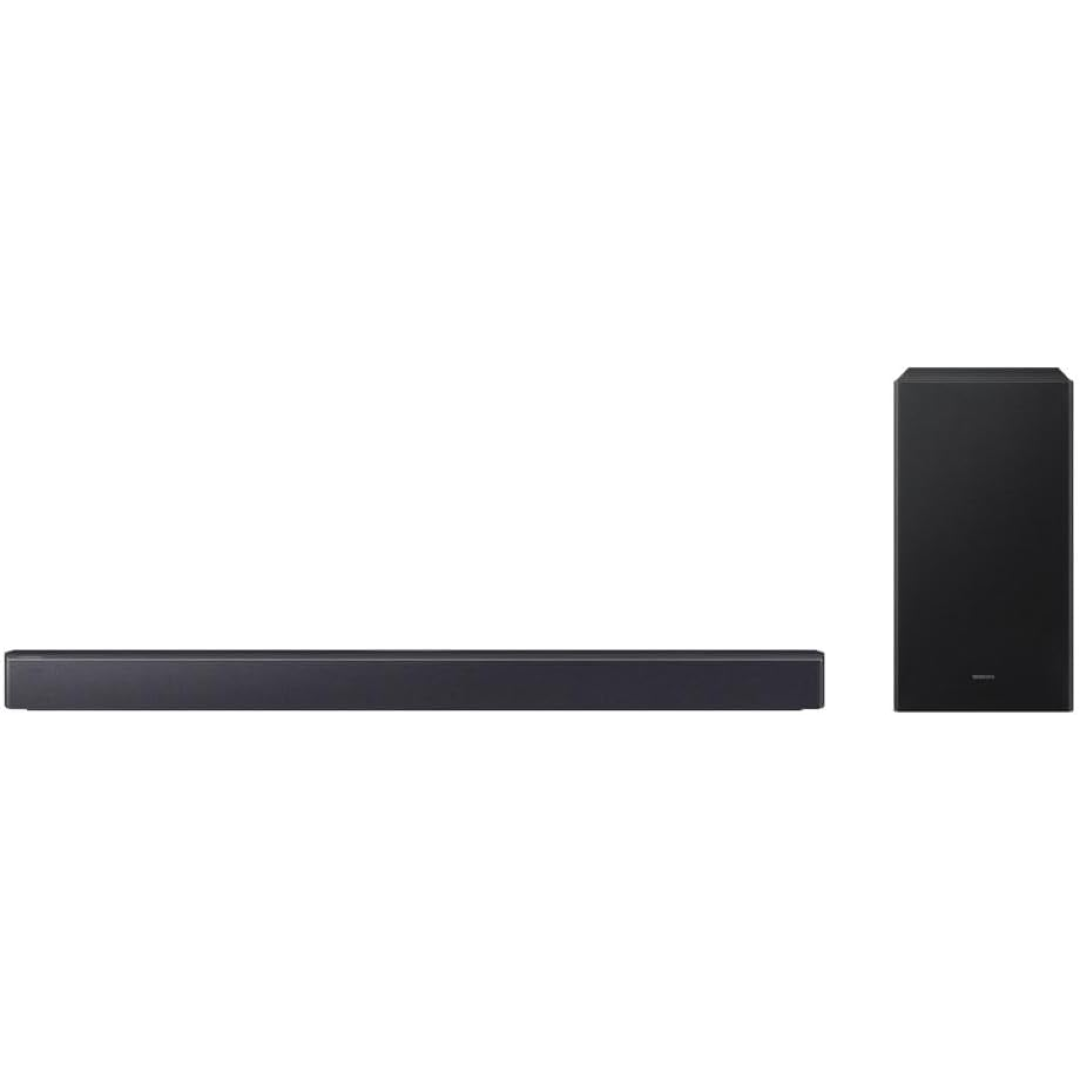 Soundbar Samsung HW-B450F, com 2.1 canais, 300W, Bluetooth, Subwoofer sem fio e Dolby Audio